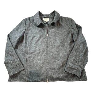 Eddie Bauer Mens Wool Blend Zip-Up Jacket‎ XXL